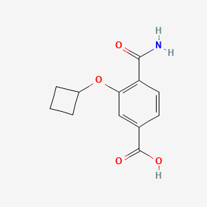 4-(Aminocarbonyl)-3-(cyclobutyloxy)benzoic acid