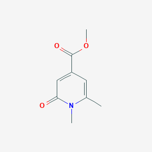 molecular formula C9H11NO3 B8538273 Methyl 1,6-dimethyl-2-oxo-1,2-dihydropyridine-4-carboxylate 