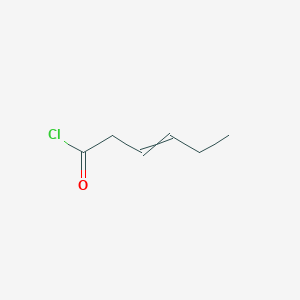 molecular formula C6H9ClO B8538310 3-Hexenoyl chloride 