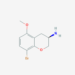 molecular formula C10H12BrNO2 B8538358 (3R)-8-bromo-5-methoxychroman-3-amine 