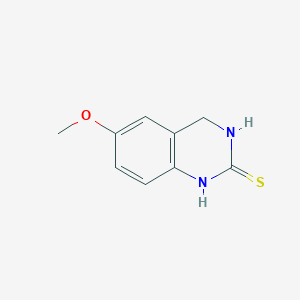 molecular formula C9H10N2OS B8538364 6-methoxy-3,4-dihydro-1H-quinazoline-2-thione 