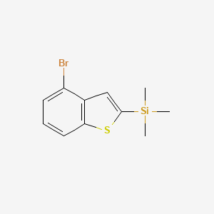 molecular formula C11H13BrSSi B8538370 4-Bromo-2-(trimethylsilyl)benzothiophene 