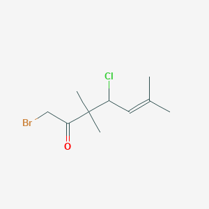 1-Bromo-4-chloro-3,3,6-trimethylhept-5-en-2-one