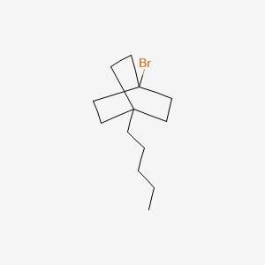 molecular formula C13H23Br B8538408 1-Bromo-4-pentylbicyclo[2.2.2]octane CAS No. 73152-68-8
