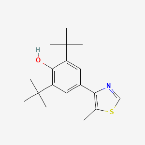 2,6-Di-tert-butyl-4-(5-methyl-1,3-thiazol-4-yl)phenol
