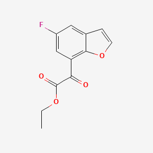 (5-Fluorobenzofur-7-yl)oxoacetic acid ethyl ester
