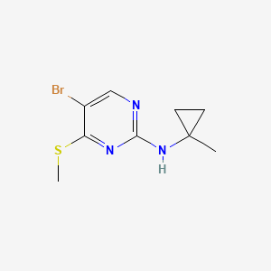 5-bromo-N-(1-methylcyclopropyl)-4-(methylthio)pyrimidin-2-amine