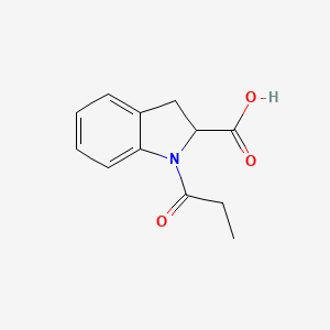 1-propionyl-2,3-dihydro-1H-indole-2-carboxylic acid
