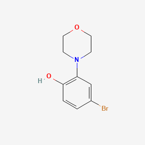 molecular formula C10H12BrNO2 B8538500 4-Bromo-2-morpholinophenol 