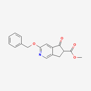 Methyl 3-(benzyloxy)-5-oxo-6,7-dihydro-5H-cyclopenta[c]pyridine-6-carboxylate