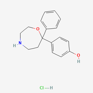 7-(4-Hydroxyphenyl)-7-phenylhexahydro-1,4-oxazepine hydrochloride
