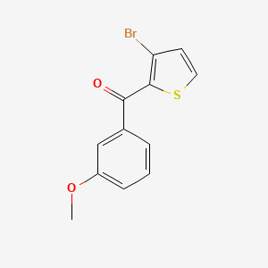 molecular formula C12H9BrO2S B8538565 (3-Bromothien-2-yl) (3-methoxyphenyl)methanone 