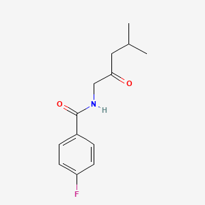molecular formula C13H16FNO2 B8538575 4-Fluoro-N-(4-methyl-2-oxopentyl)benzamide CAS No. 89007-00-1