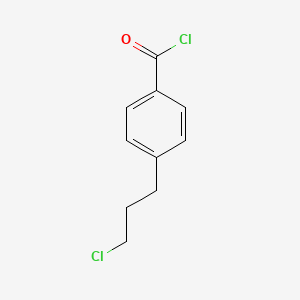 molecular formula C10H10Cl2O B8538581 4-(3-Chloropropyl)benzoyl chloride 