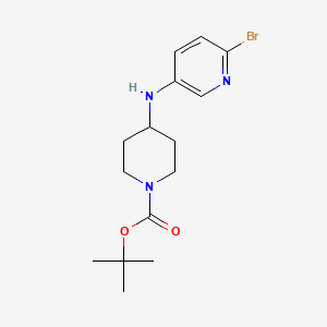 molecular formula C15H22BrN3O2 B8538601 Tert-butyl 4-((6-bromopyridin-3-yl)amino)piperidine-1-carboxylate 