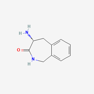 molecular formula C10H12N2O B8538618 (R)-4-Amino-4,5-dihydro-1H-benzo[c]azepin-3(2H)-one 
