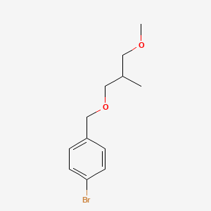 molecular formula C12H17BrO2 B8538636 1-Bromo-4-[(3-methoxy-2-methylpropoxy)methyl]benzene 
