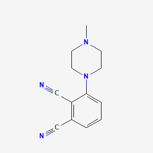 molecular formula C13H14N4 B8538654 3-(4-Methylpiperazin-1-yl)benzene-1,2-dicarbonitrile CAS No. 918661-00-4