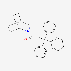 B8538686 1-(2-Azabicyclo[2.2.2]octan-2-yl)-3,3,3-triphenylpropan-1-one CAS No. 61566-32-3