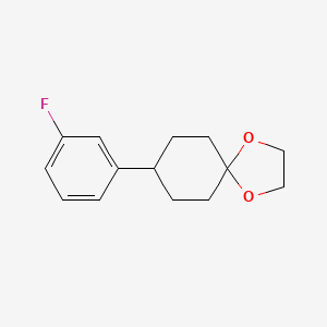 8-(3-Fluorophenyl)-1,4-dioxaspiro[4.5]decane