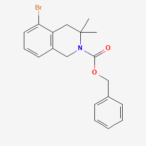 benzyl 5-bromo-3,3-dimethyl-3,4-dihydroisoquinoline-2(1H)-carboxylate