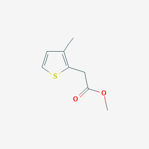 molecular formula C8H10O2S B8538723 Methyl(3-methylthiophen-2-yl)acetate 