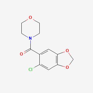 molecular formula C12H12ClNO4 B8538744 (6-Chloro-benzo[1,3]dioxol-5-yl)-morpholin-4-yl-methanone 