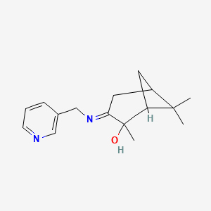 molecular formula C16H22N2O B8538748 Z-3-(3-Pyridinylmethyl)imino-10beta-piran-2-OL 