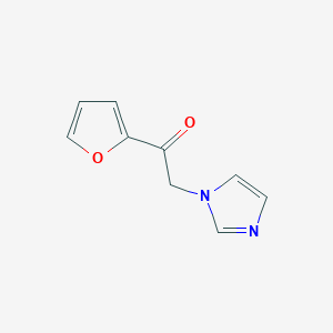 molecular formula C9H8N2O2 B8538764 1-(2-furanyl)-2-(1H-imidazol-1-yl)ethanone 