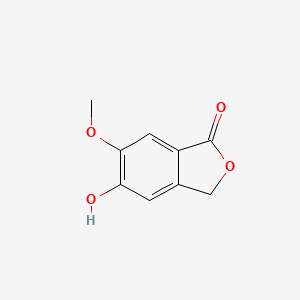 molecular formula C9H8O4 B8538767 5-Hydroxy-6-methoxyphthalide 