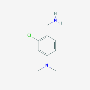 [4-(Aminomethyl)-3-chlorophenyl]dimethylamine