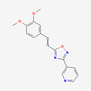 3-{5-[2-(3,4-Dimethoxy-phenyl)-vinyl]-[1,2,4]oxadiazol-3-yl}-pyridine