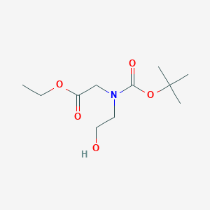 [tert-Butoxycarbonyl-(2-hydroxy-ethyl)-amino]-acetic acid ethyl ester