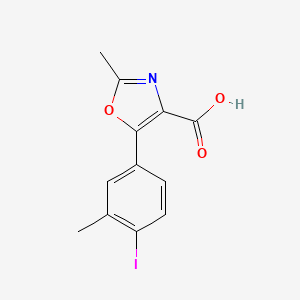 5-(4-Iodo-3-methylphenyl)-2-methyloxazole-4-carboxylic acid