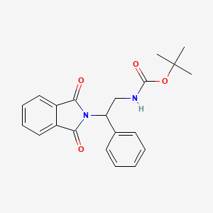 tert-butyl N-[2-(1,3-dioxoisoindol-2-yl)-2-phenylethyl]carbamate