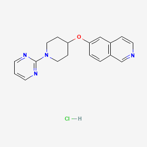 Isoquinoline,6-[[1-(2-pyrimidinyl)-4-piperidinyl]oxy]-,hydrochloride