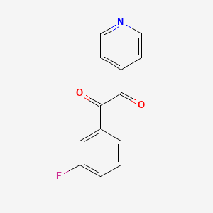 1-(3-Fluorophenyl)-2-pyridin-4-ylethane-1,2-dione