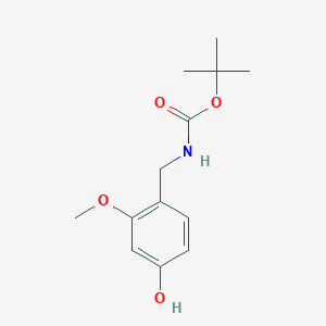 (4-Hydroxy-2-methoxy-benzyl)-carbamic acid tert-butyl ester