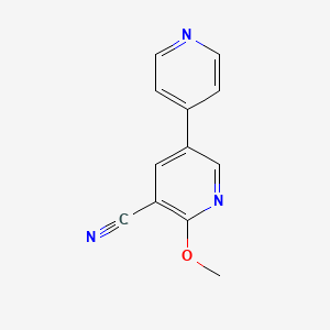 2-Methoxy-5-(4-pyridinyl)nicotinonitrile