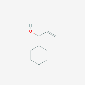 molecular formula C10H18O B8539139 1-Cyclohexyl-2-methyl-2-propen-1-ol 