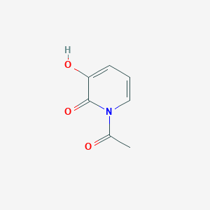 molecular formula C7H7NO3 B8539195 1-Acetyl-3-hydroxypyrid-2-one 