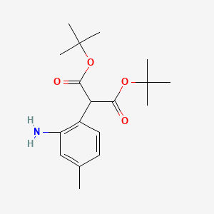 Di-tert-butyl 2-(2-amino-4-methylphenyl)malonate