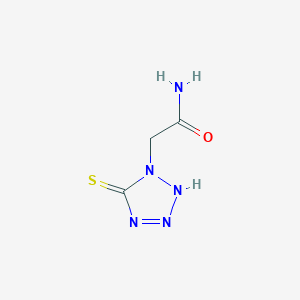 molecular formula C3H5N5OS B8539240 2-(5-Sulfanylidene-2,5-dihydro-1H-tetrazol-1-yl)acetamide CAS No. 61197-33-9