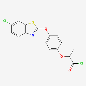 2-{4-[(6-Chloro-1,3-benzothiazol-2-yl)oxy]phenoxy}propanoyl chloride
