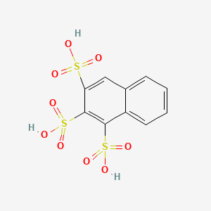 molecular formula C10H8O9S3 B8539258 1,2,3-Naphthalenetrisulfonic acid 