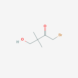 molecular formula C6H11BrO2 B8539267 1-Bromo-4-hydroxy-3,3-dimethyl-butan-2-one 