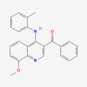 3-Benzoyl-4-(2-methylphenylamino)-8-methoxyquinoline