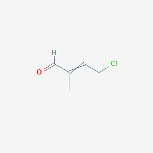 molecular formula C5H7ClO B8539316 3-Formyl-crotyl chloride 