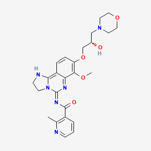 (S)-N-(8-(2-Hydroxy-3-morpholinopropoxy)-7-methoxy-2,3-dihydroimidazo[1,2-c]quinazolin-5-yl)-2-methylnicotinamide