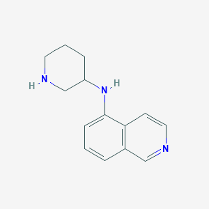 molecular formula C14H17N3 B8539339 N-(Piperidin-3-yl)isoquinolin-5-amine 